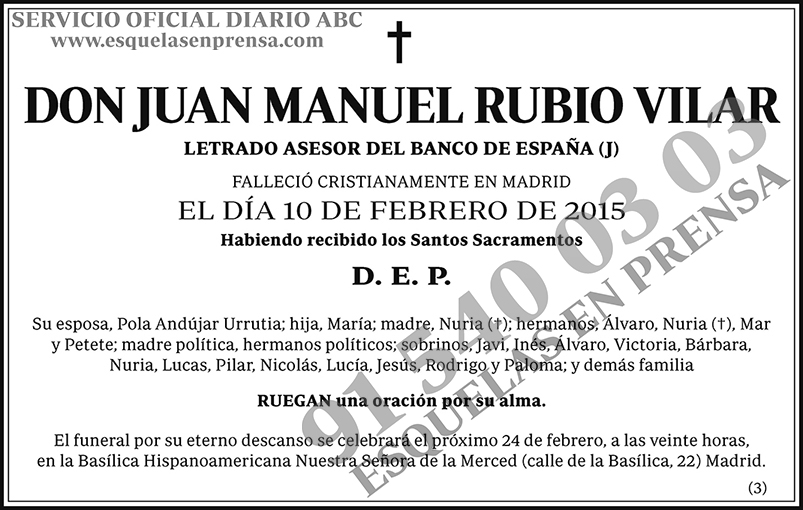 Juan Manuel Rubio Vilar